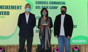 Vandellòs i l'Hospitalet de l'Infant rep un reconeixement d'Ecovidrio pel seu compromís amb el reciclatge d'envasos de vidre a l'estiu