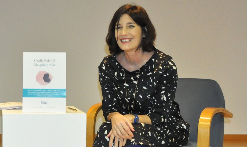 Cecília Bofarull en la presentació del seu llibre "Me quiero vivir", l'octubre de 2019