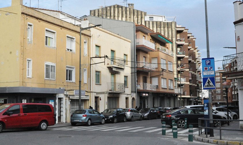 Aspecte de l'inici de la rambla de Jaume I