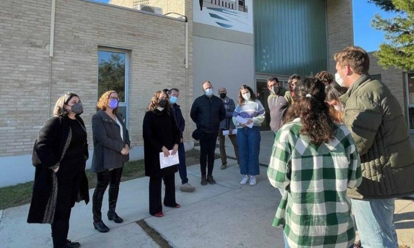 Visita de la consellera d’Igualtat i Feminismes, Tània Verge Mestre, ahir, a la Selva del Camp