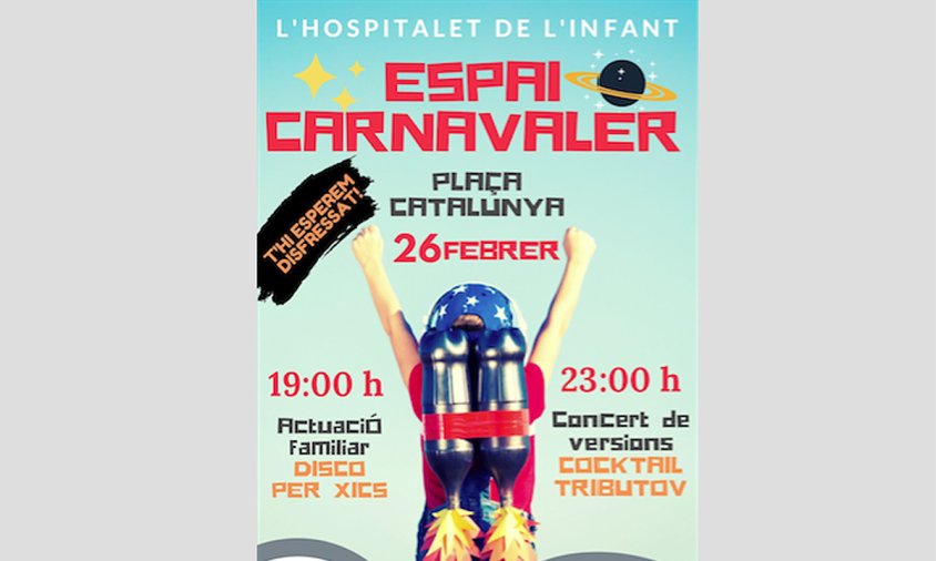 Cartell de les activitats previstes per Carnaval a Vandellòs i l'Hospitalet de l'Infant