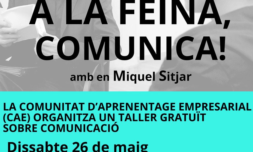 Cartell del taller de comunicació que es farà a l'Hospitalet de l'Infant