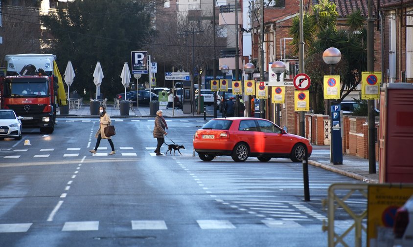 Aspecte de la Rambla de Jaume I aquest matí a les 9 h