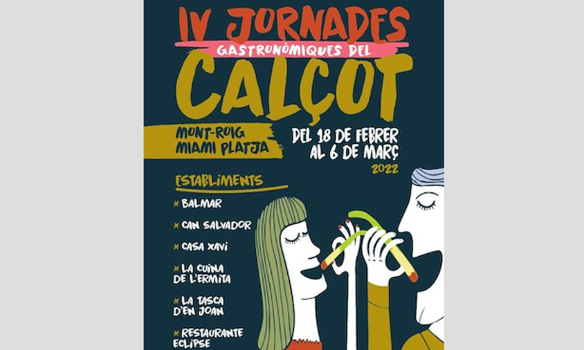 Cartell de les Jornades Gastronòmiques del Calçot de Mont-roig del Camp