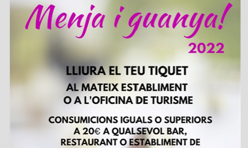 Cartell de la campanya "Menja i guanya"