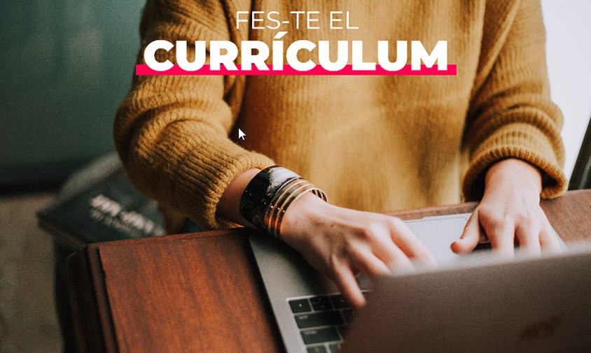 Un dels tallers es titula "Com crear i dissenyar el teu CV"