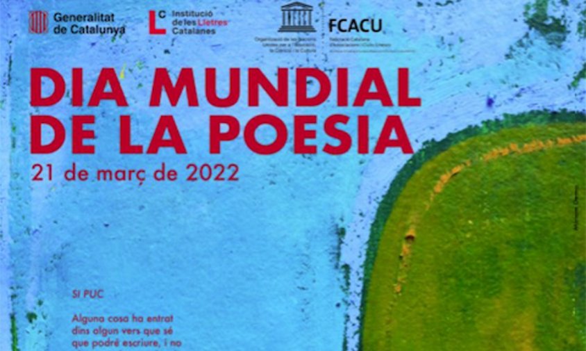 Cartell del Dia Mundial de la Poesia