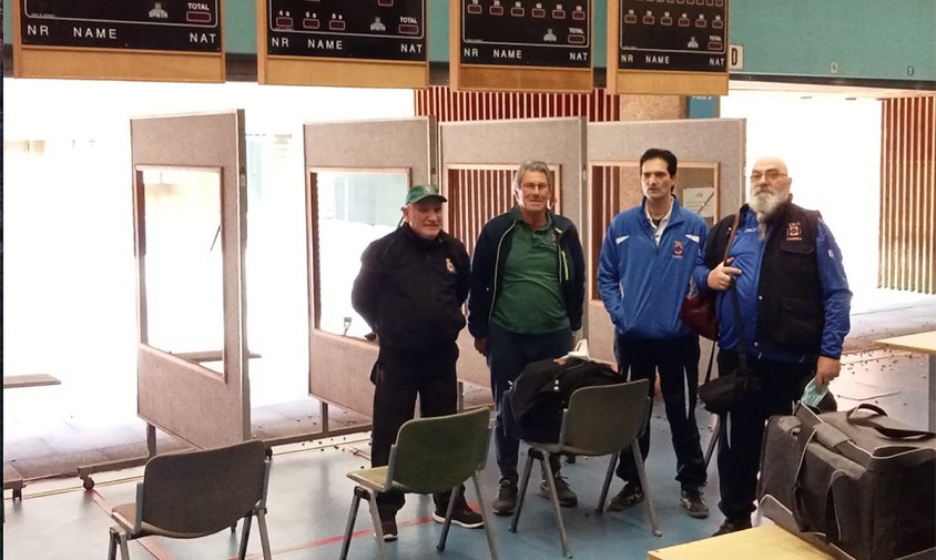 Representants del Club de Tir Olímpic Cambrils que van competir a la prova