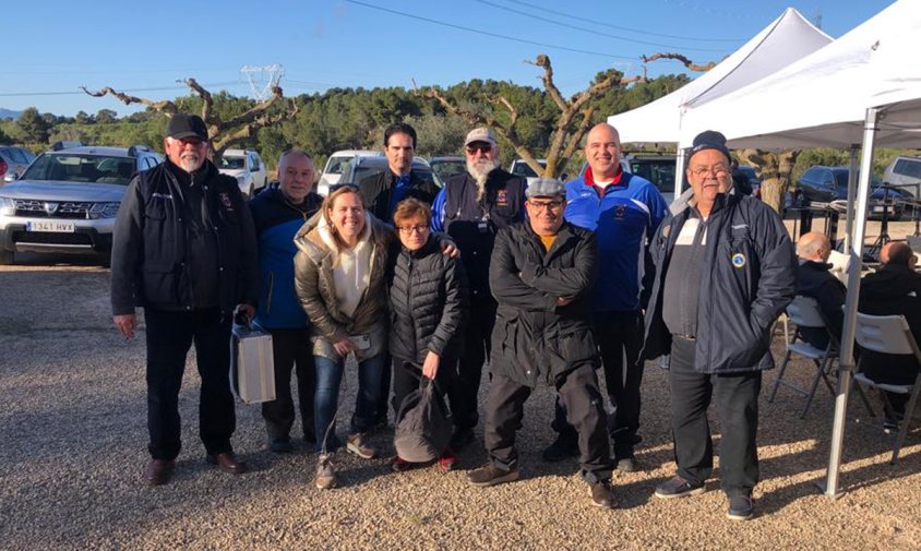 Foto de grup dels tiradors cambrilencs a Mora d'Ebre