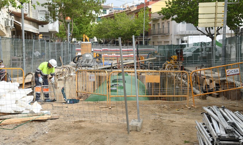 El dipòsit s'ha col·locat en el tram inferior de la Rambla de Jaume I