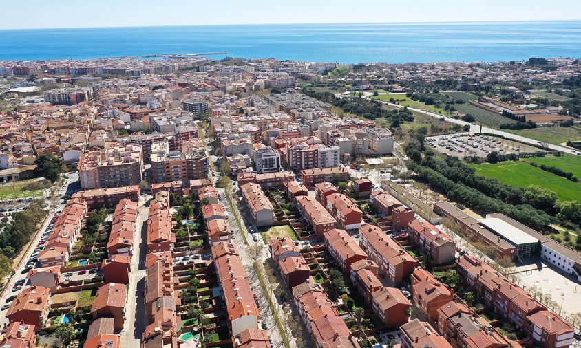 Vista aèria de Cambrils, des de la part del Pinaret