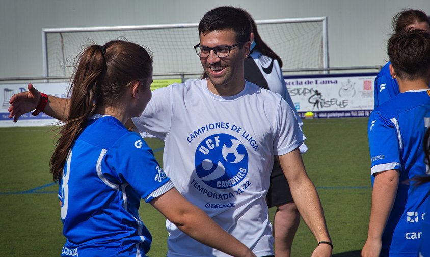 David Llaveria, entrenador de l'equip juvenil femení del Cambrils Unió