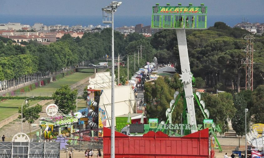 Imatge d'arxiu de la zona d'atraccions de la Fira de Cambrils