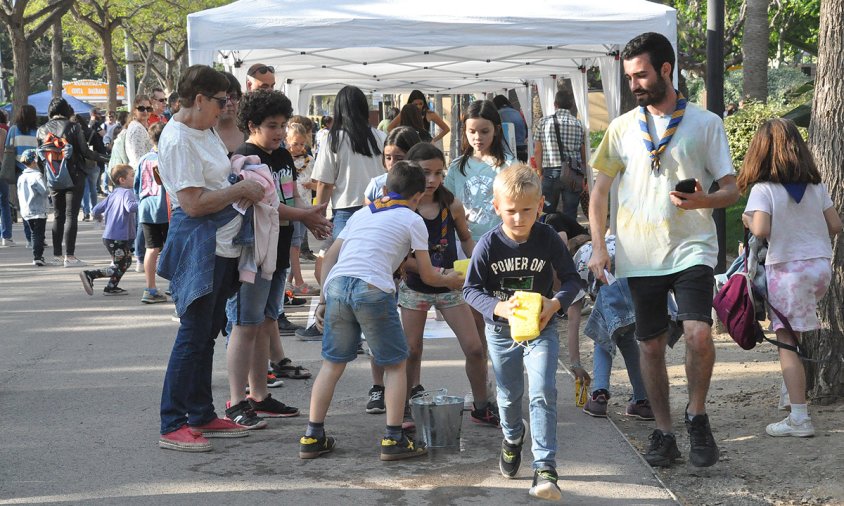 Imatge de les cucanyes que es van organitzar a la Fira de Xauxa, el passat dissabte a la tarda