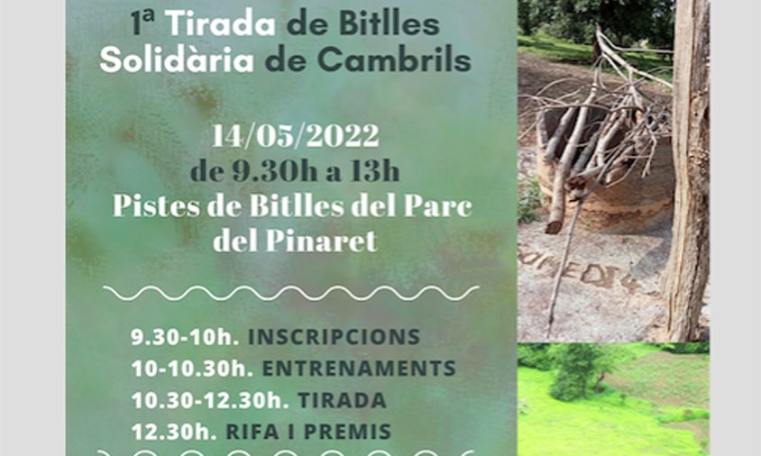 Cartell de la primera Tirada de Bitlles Solidària