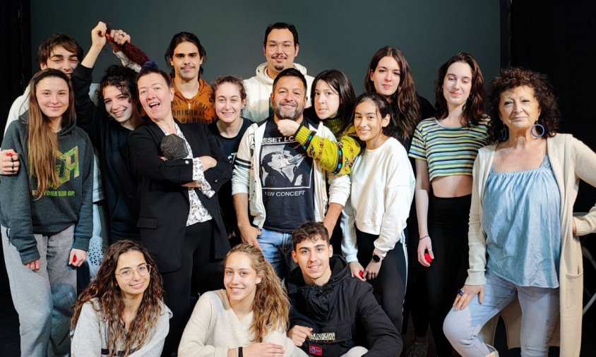 Alumnes i professors d'arts escèniques de Buenafuente's Actors