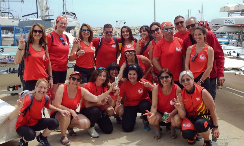 Vogadors i vogadores del Club Rem Cambrils