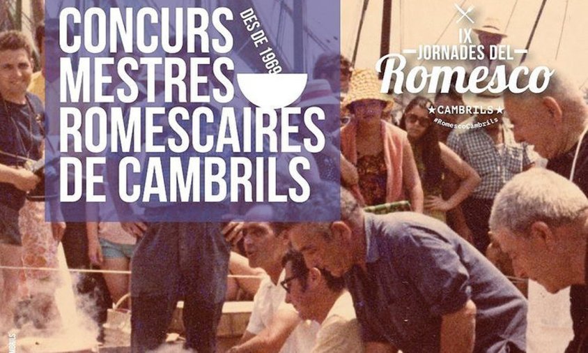 Cartell del concurs de mestres romescaires que se celebrarà demà