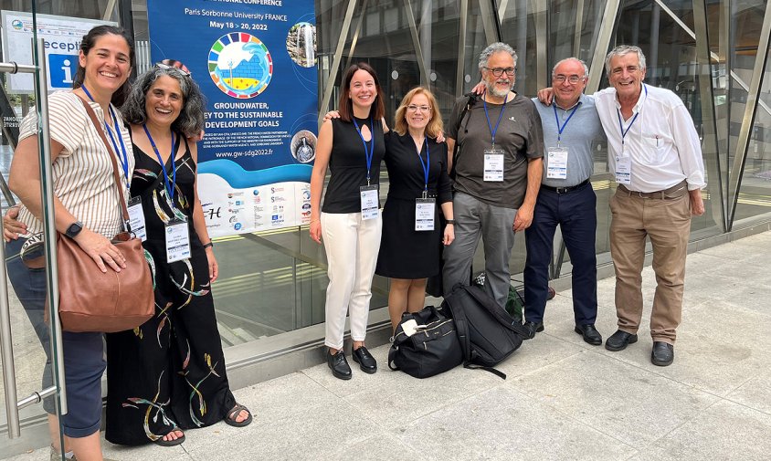 Representants de l'empresa Comaigua que van participar en la conferència, a París