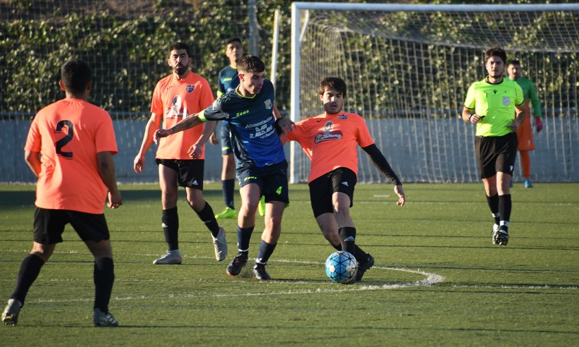 Imatge del partit de la primera volta entre el Marina i el Vallmoll, disputat el passat mes de gener