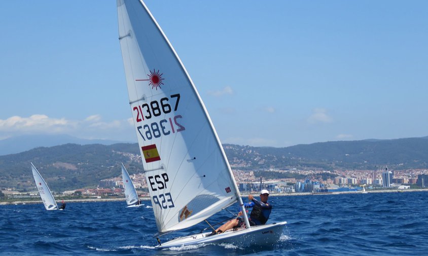 Ricard Castellví en plena regata