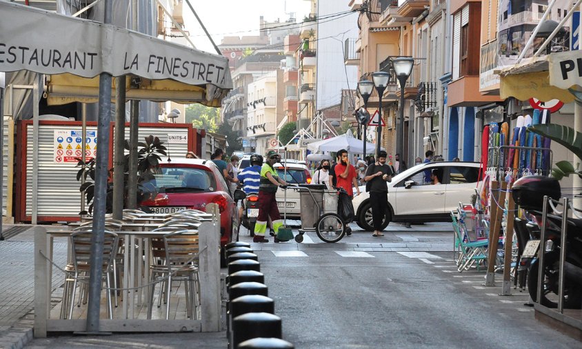 Imatge d'arxiu d'un tram del carrer de Pau Casals