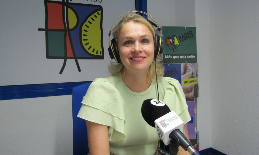 La periodista Olena Shustova, responsable del podcast 'Ajuda pels ucraïnesos que són a Espanya per la guerra'