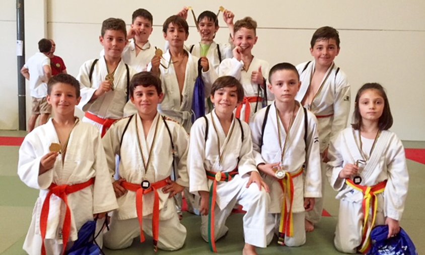 Foto de grup de l'equip benjamí i aleví