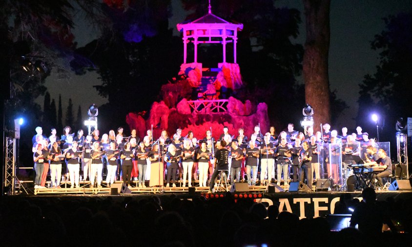 El concert es va fer al Parc Samà, ahir a la nit
