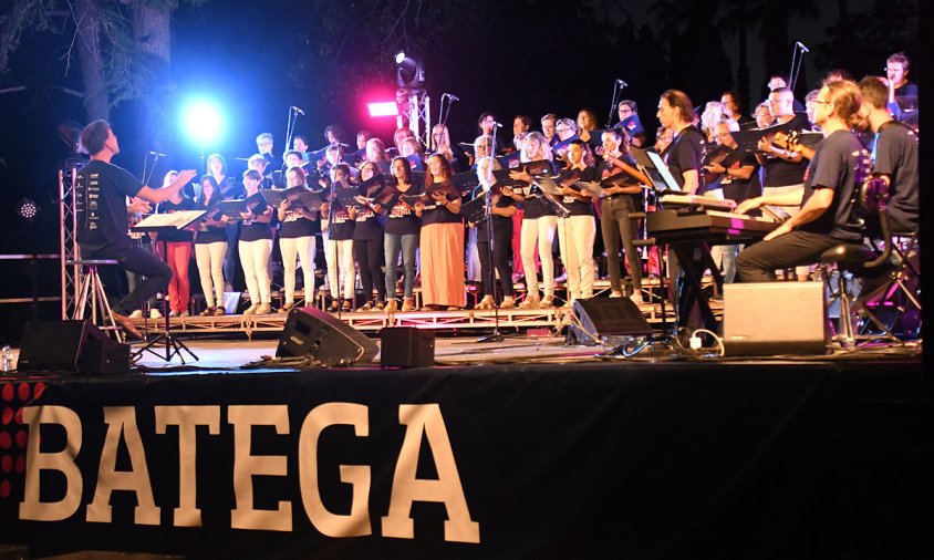 Imatge del concert solidari celebrat el passat diumenge al parc Samà