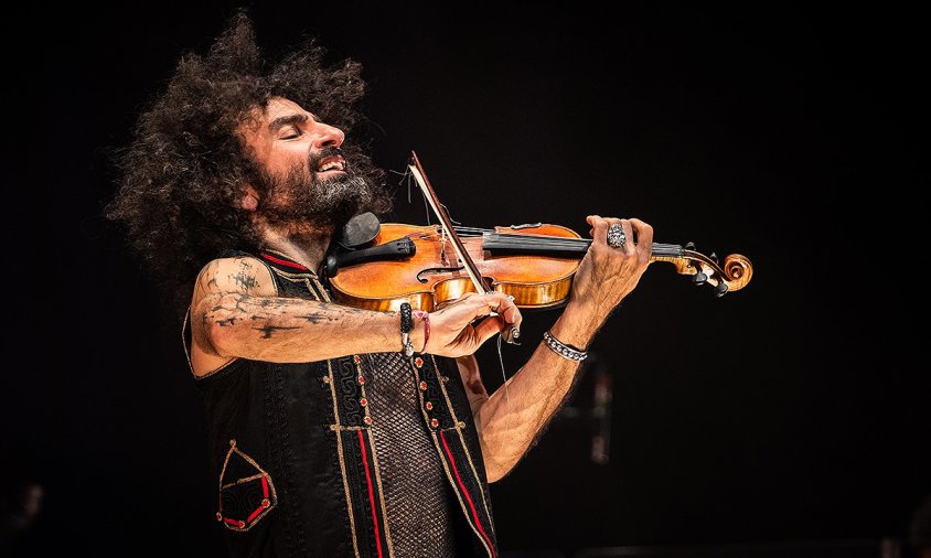 El violinista Ara Malikian durant un dels seus concerts
