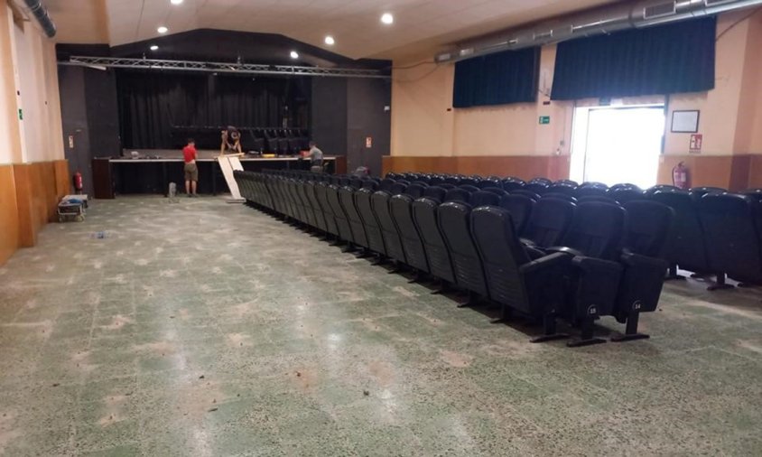 La Teca Teatre fa obres per renovar la sala del Casal en tres fases