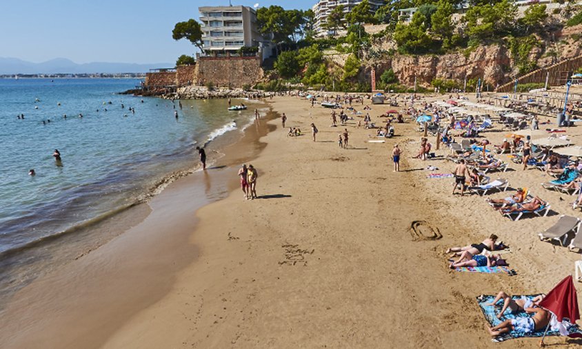 Imatge de la platja dels Capellans