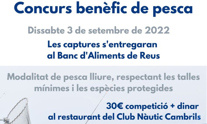 Cartell del concurs benèfic de pesca