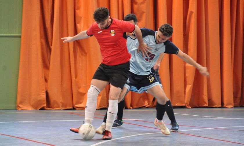 Imatge d'un derbi local de futbol sala, entre el Laguna i el Mediterrani, disputat el maig de 2019