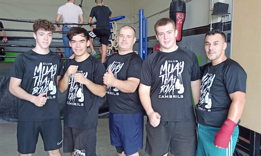 Equip del Club Muaythai i Boxa Cambrils