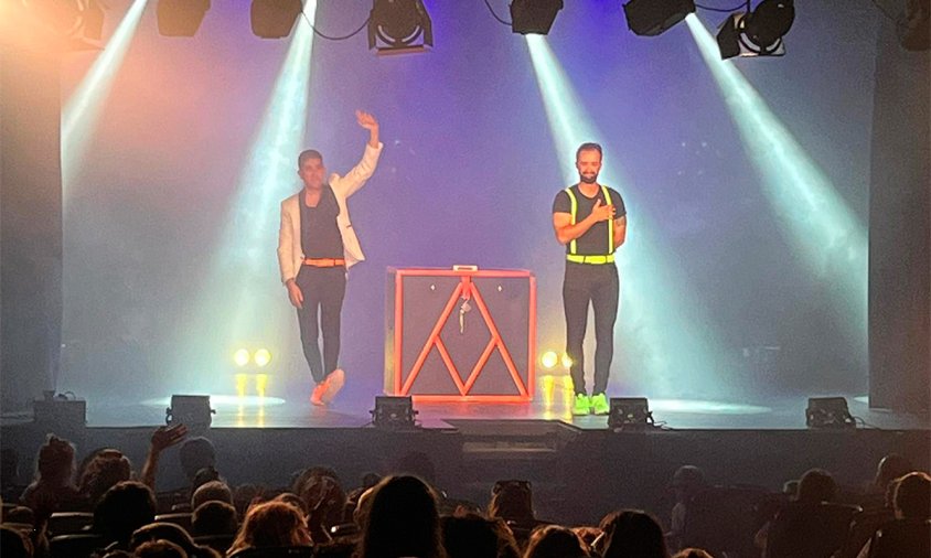 Imatge de l'espectacle de màgia "Glow", aquest passat diumenge a la tarda