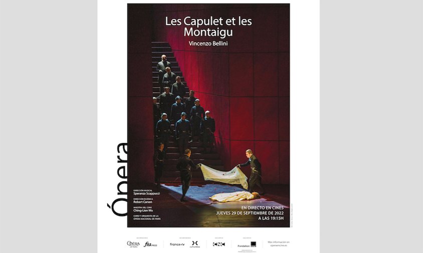 Cartell de l’òpera Les Capulet et les Montaigu de Vincenzo Bellini