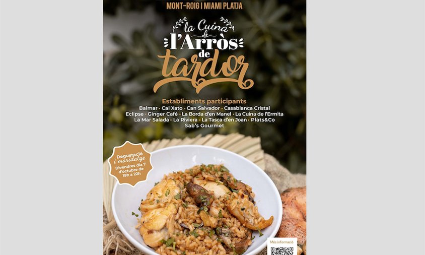 Cartell de les Jornades Gastronòmiques de la Cuina de l'arròs de tardor