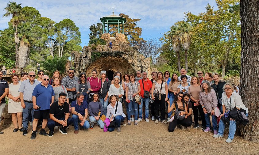 Foto de grup dels participants en la sortida al parc Samà