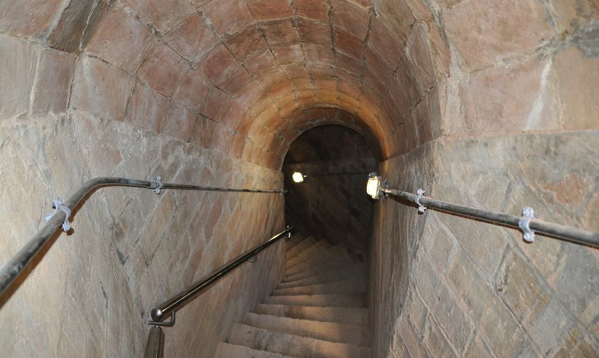 Imatge d'arxiu de l'interior del refugi antiaeri del carrer de les Creus