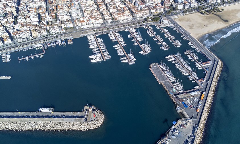 Vista aèria de les instal·lacions del Club Nàutic Cambrils