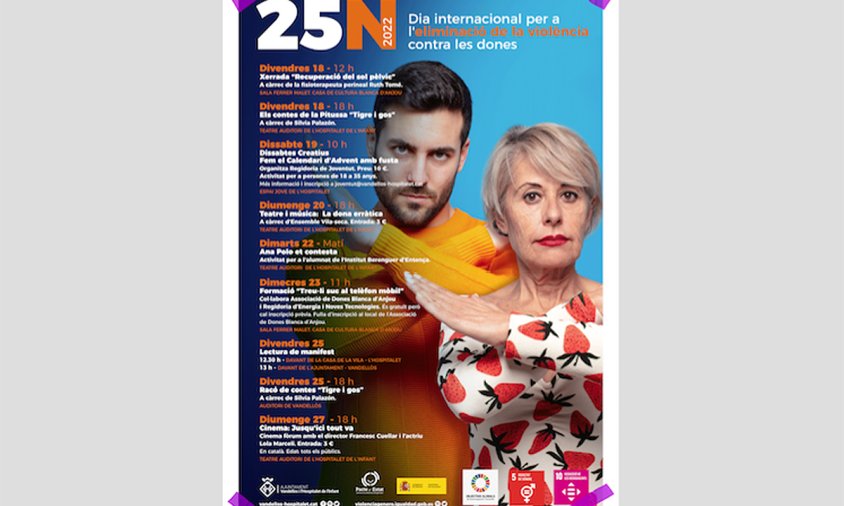 Cartell dels actes organitzats amb motiu del 25N