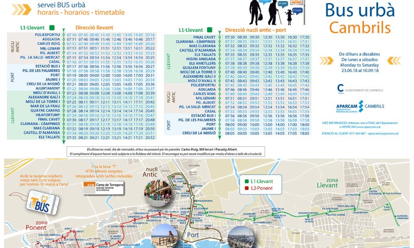 Horaris del servei d'autobús urbà