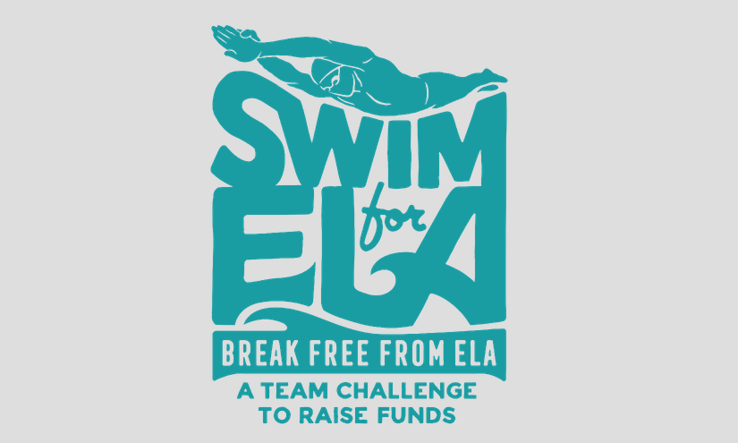Cartell de l'associació Swim for ELA