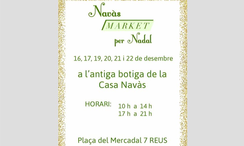 Cartell del Navàs Market per Nadal