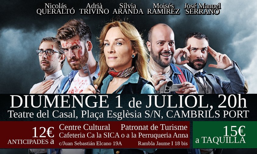 Cartell de l'obra teatral que es presentarà aquest proper diumenge 1 de juliol