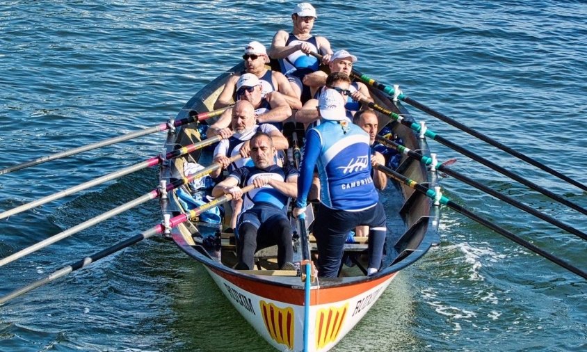 Imatge d'una de les tripulacions de Vent d'Estrop durant la regata