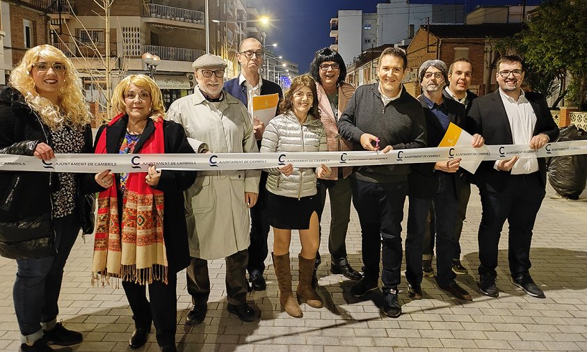 Detall de la inauguració de la Rambla de Jaume I, el passat divendres al vespre