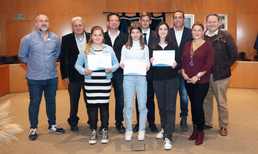 Imatge de la recepció al Club Hípic Castells, a la sala de plens